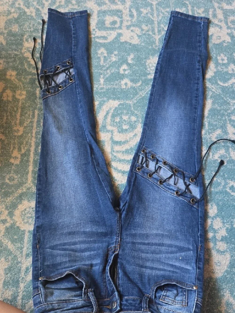 Fashion Nova Womens's Dark Blue Skinny Jeans